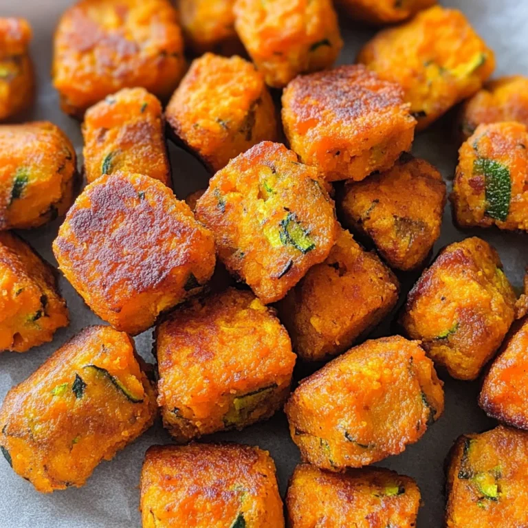 Baked Sweet Potato Zucchini Tots