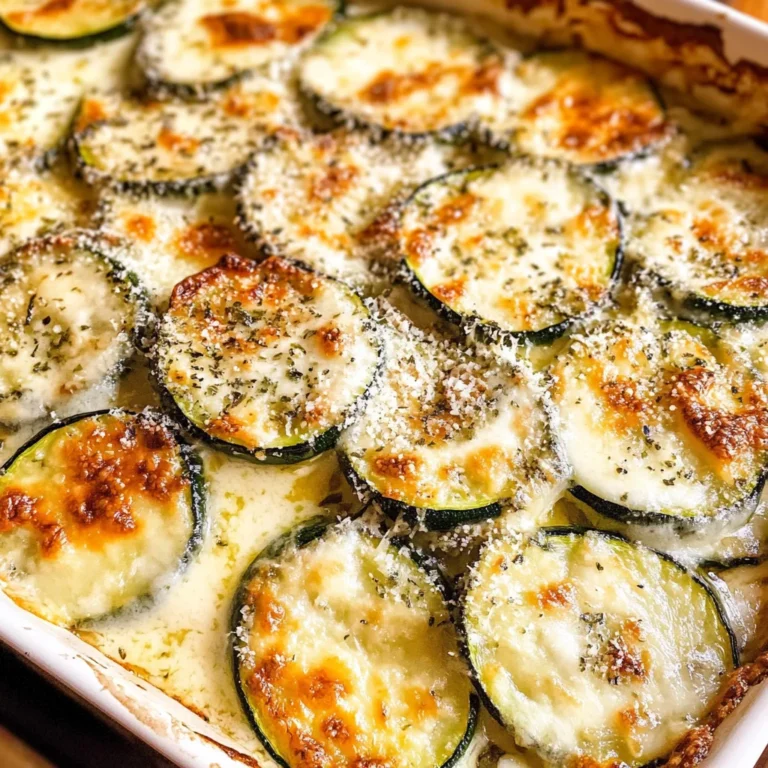 Creamy Parmesan Zucchini