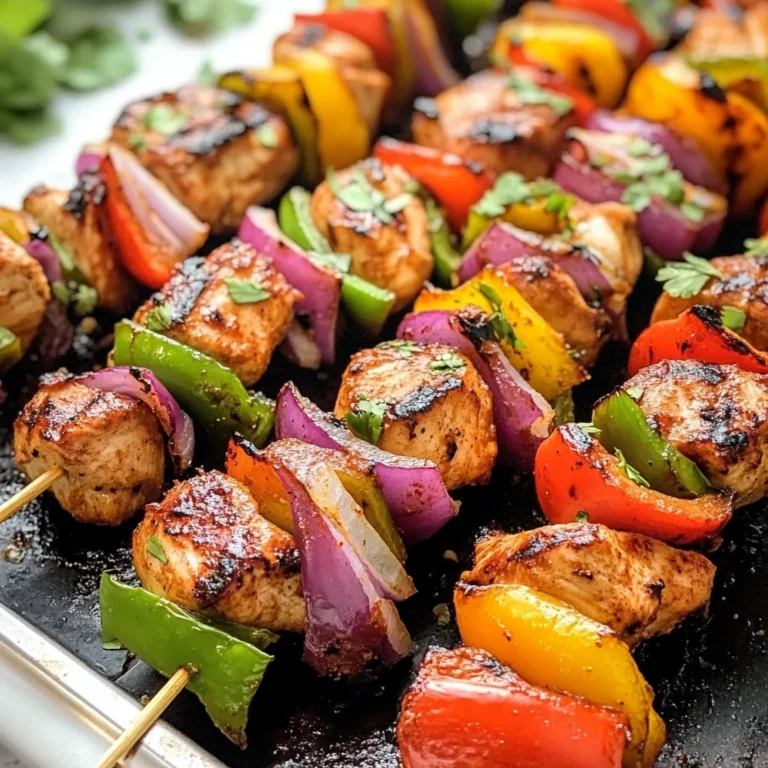 Fajita Chicken Kebabs