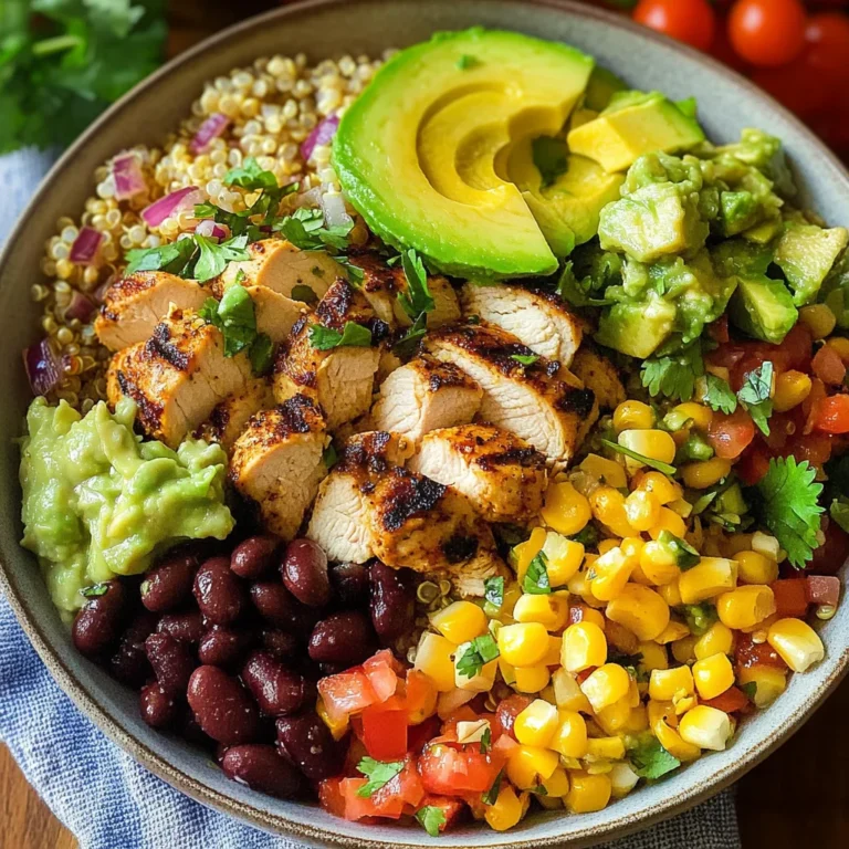 Grilled Chicken Burrito Bowls with Avocado Salsa