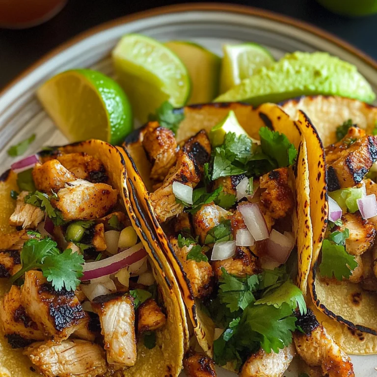 Grilled Chicken Street Tacos