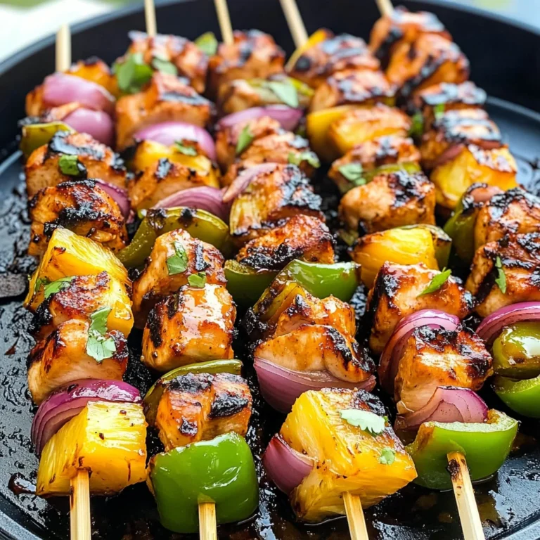 Hawaiian Chicken Kebabs