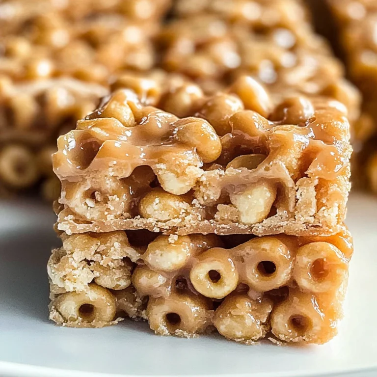 No Bake Peanut Butter Cheerio Bars