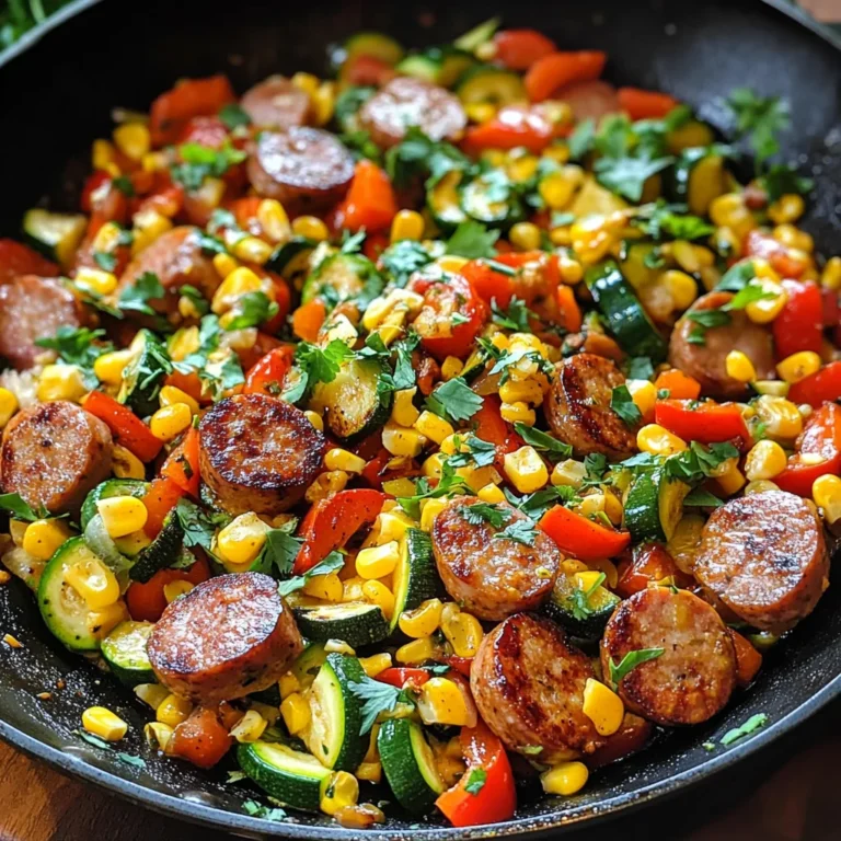 Sausage and Veggies Skillet - 30 Minute, One-Pan Meal
