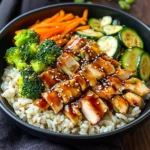 Teriyaki Grilled Chicken and Veggie Rice Bowls