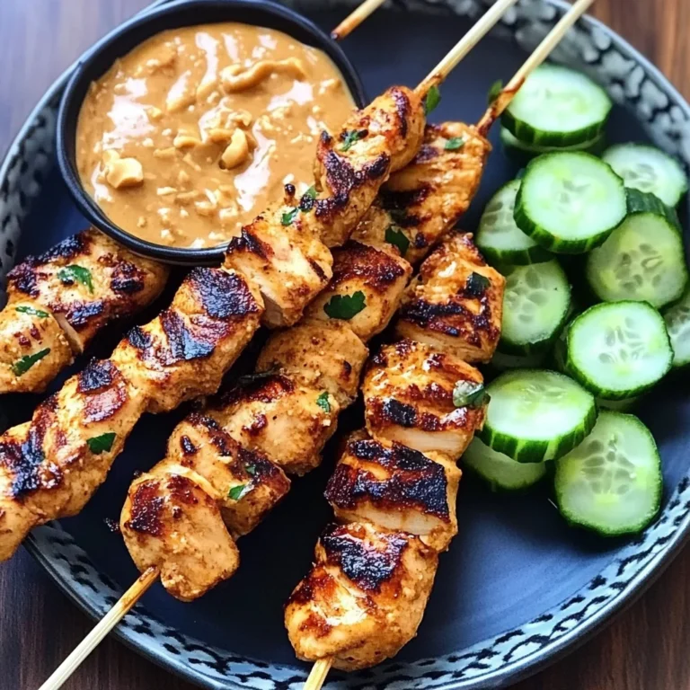 Thai Chicken Sate with Peanut Sauce