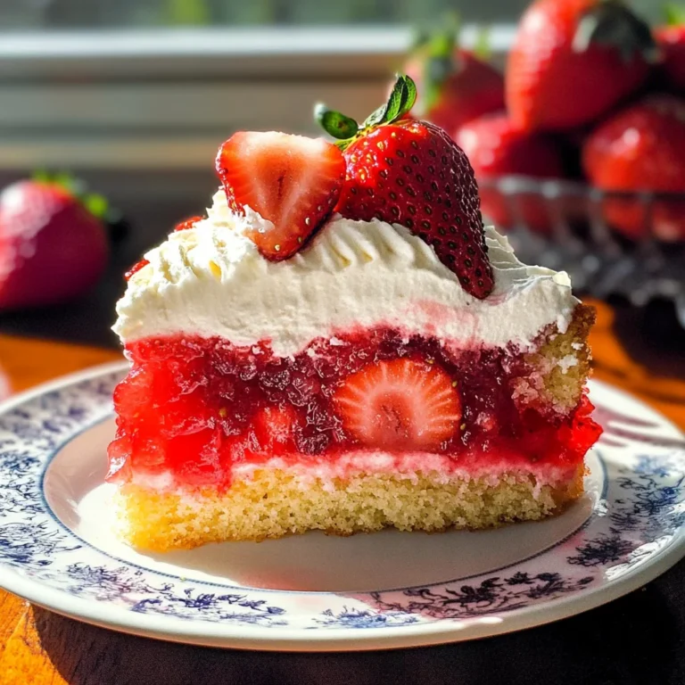 Upside Down Strawberry Cake