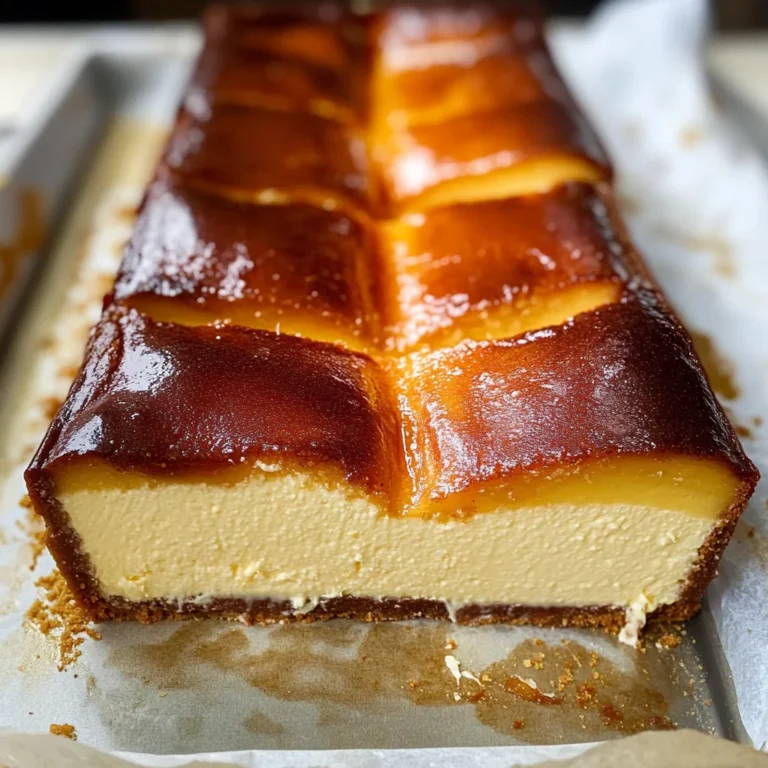 Burnt Basque Cheesecake in a Loaf Pan