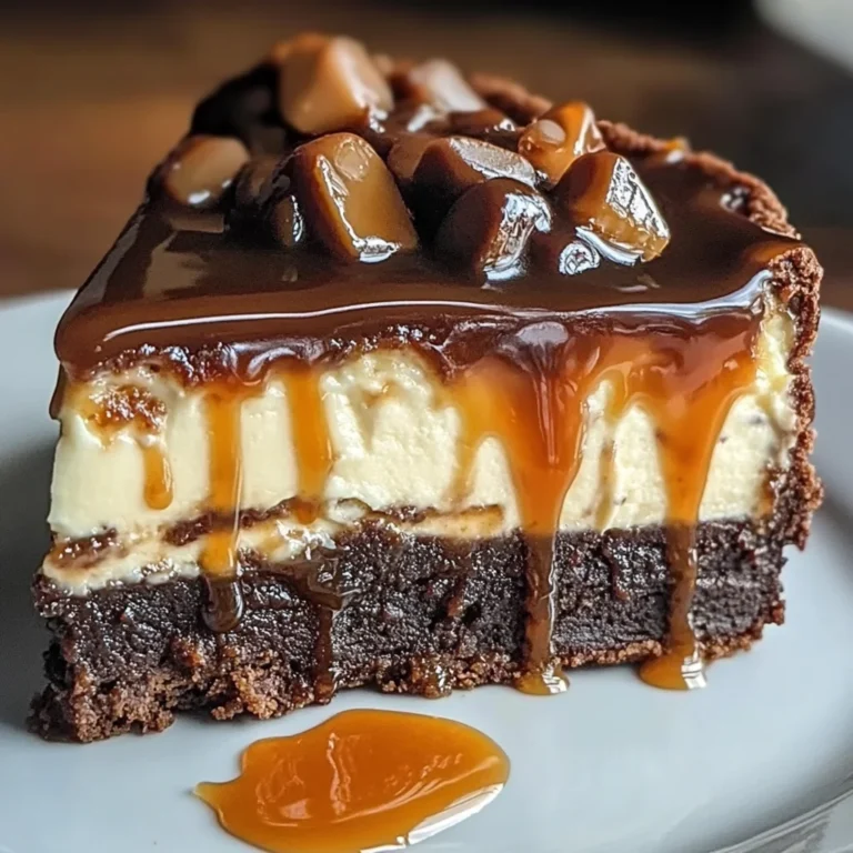 Caramel Brownie Cheesecake