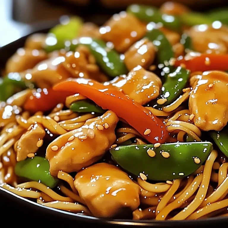 Garlic Chicken Lo Mein