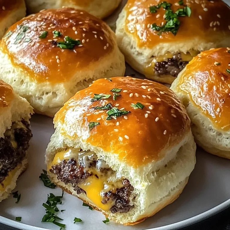 Garlic Parmesan Cheeseburger Bombs