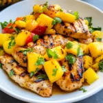 Grilled Mango Pineapple Chicken