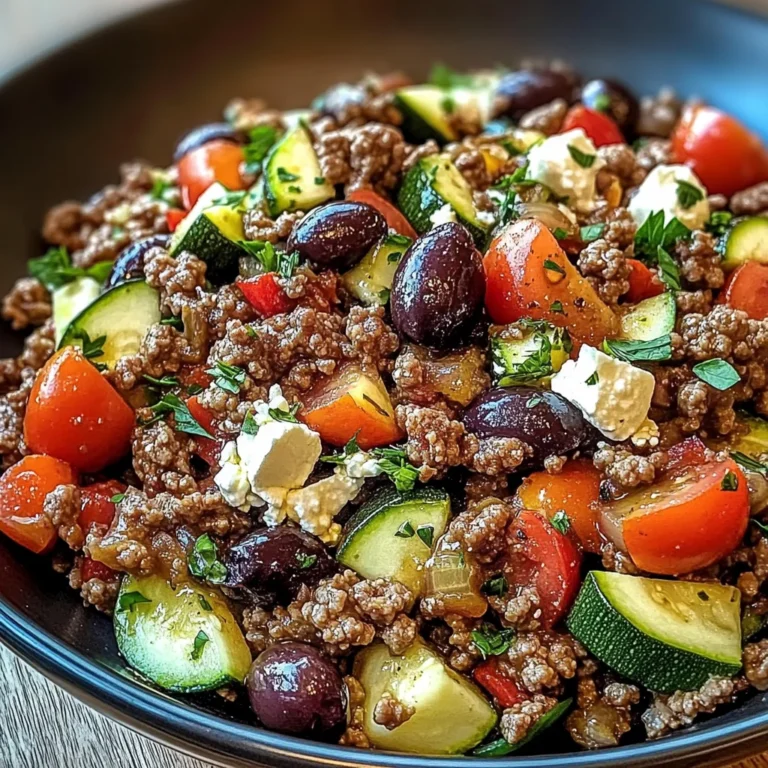 Mediterranean Ground Beef Stir Fry – A Quick & Healthy Dinner