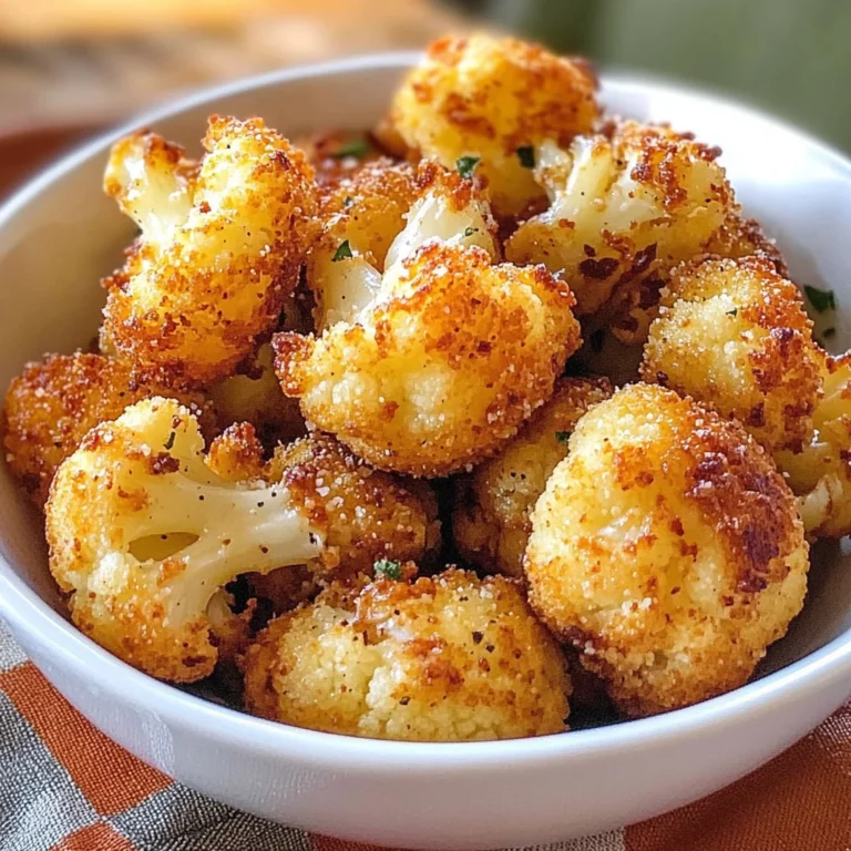 Parmesan Cauliflower Bites - Just 5 Ingredients