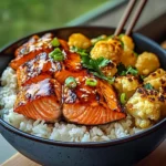 Sriracha Honey Salmon Bowls