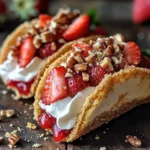 Strawberry Crunch Cheesecake Tacos