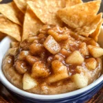 Apple Pie Dip with Cinnamon Sugar Tortilla Chips