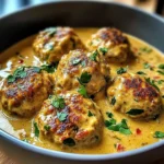Chicken Meatballs in Coconut Curry Sauce