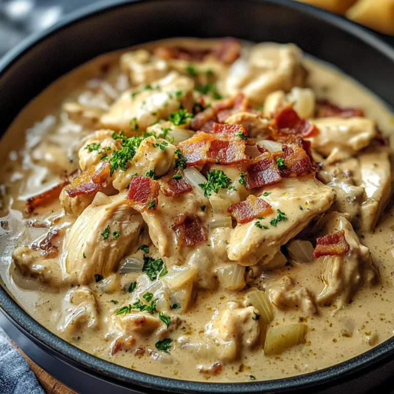 Creamy Chicken & Bacon Stroganoff