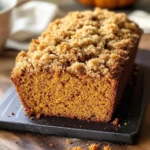 Easy Pumpkin Bread with Crumb Topping
