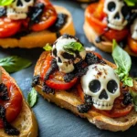 Halloween Bruschetta Appetizer