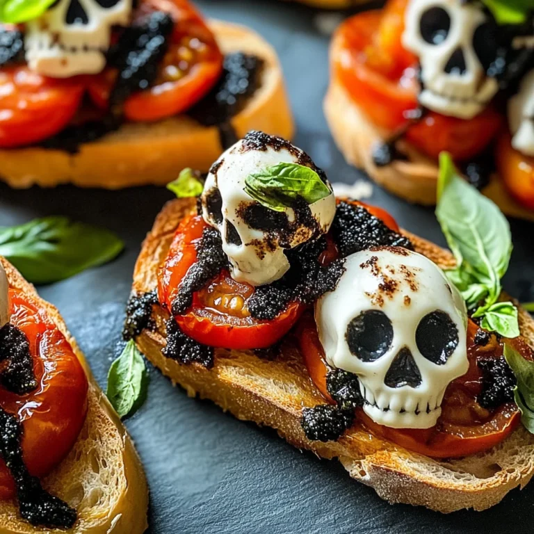 Halloween Bruschetta Appetizer
