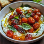Hot Honey Tomato Burrata Dip