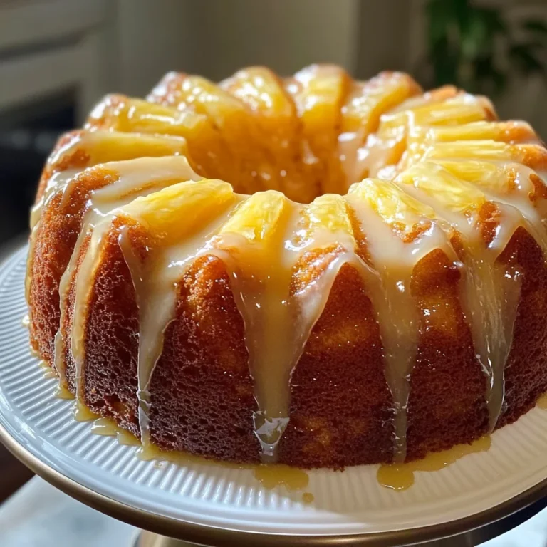 Pineapple Pound Cake with Pineapple Glaze
