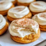 Pumpkin Cookies with Cream Cheese Frosting