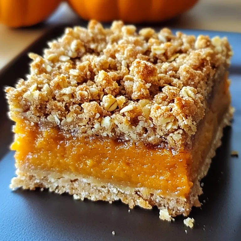 Pumpkin Pie Crumble Bars – Easy Fall Dessert Recipe