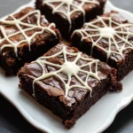 Spider Web Brownies