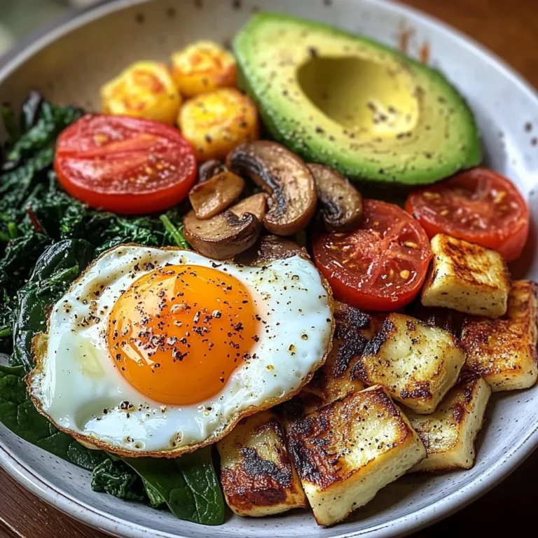 Sunny Veggie & Halloumi Breakfast Plate