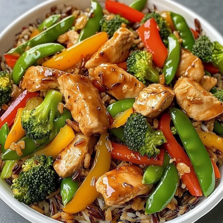 Wild Rice Chicken Stir-Fry with Fresh Veggies