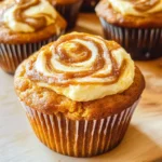Best Swirled Pumpkin Cream Cheese Muffins