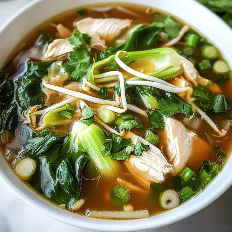 Hearty Bokchoy Chicken Soup