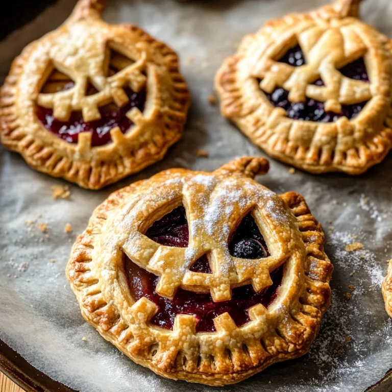 Jack-O-Lantern Hand Pies