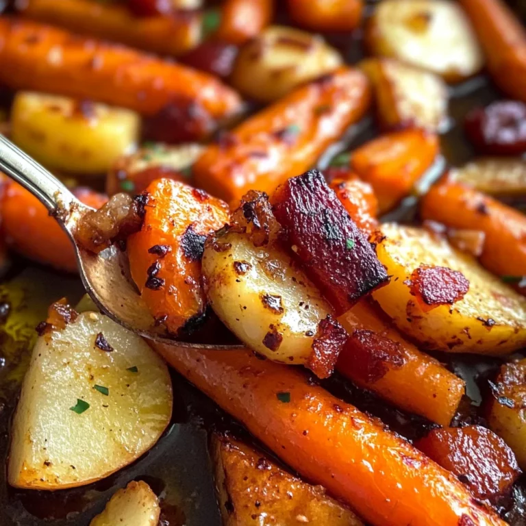 Maple Dijon Roasted Carrots and Apples