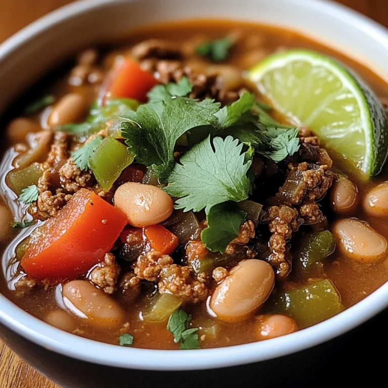Pinto Beans Green Chile And Beef Soup