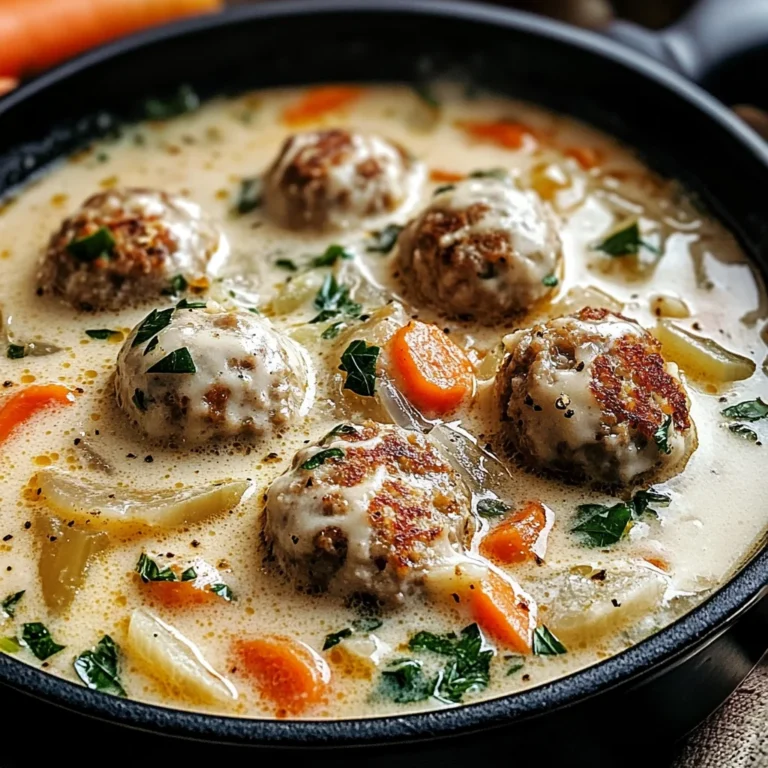Creamy Italian Meatball Soup Recipe