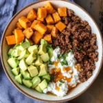 Ground Beef Cottage Cheese Bowls