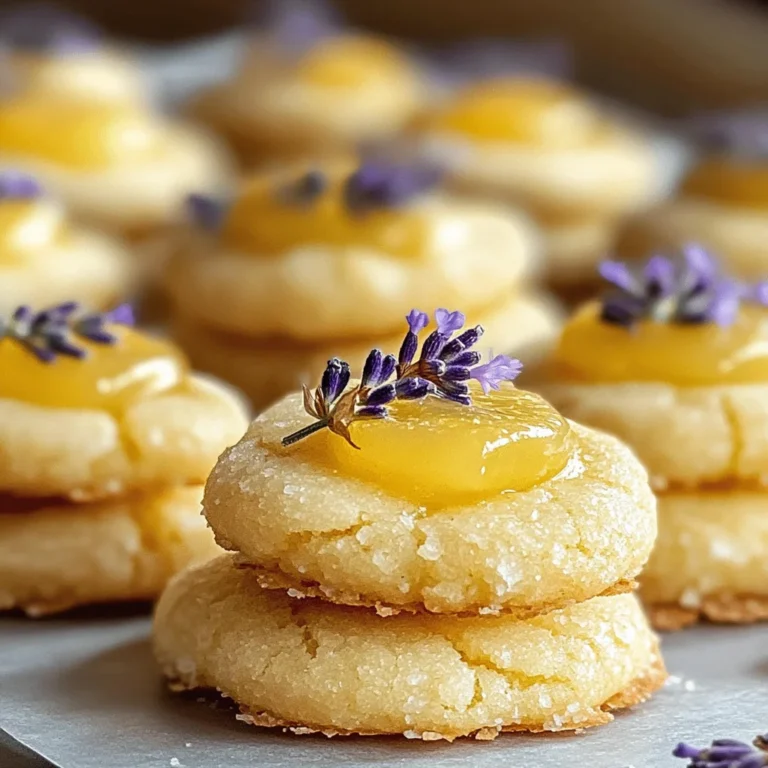 Lemon Lavender Thumbprint Cookies