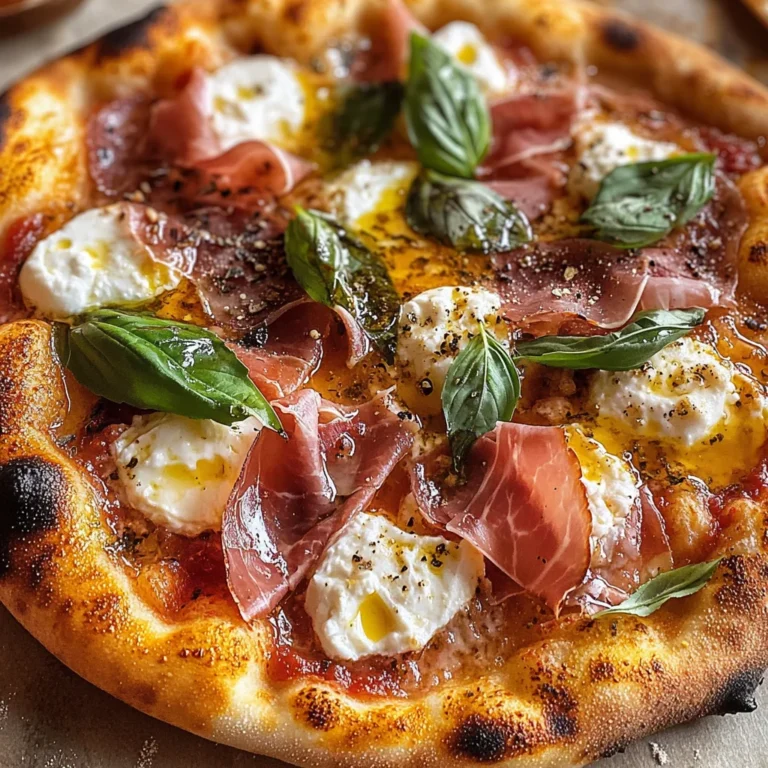 Prosciutto and Honey Burrata Pizza