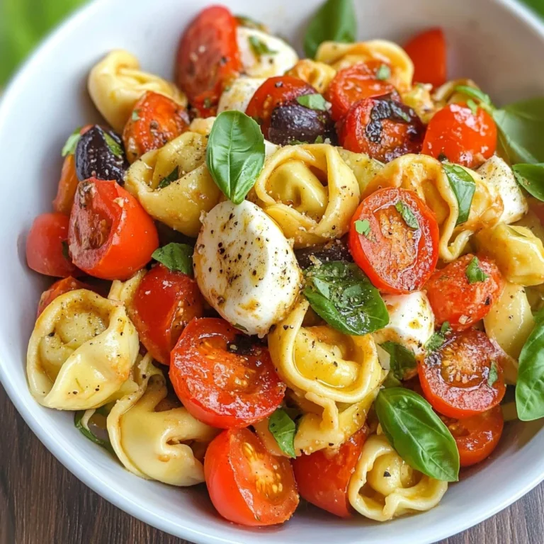 Roasted Red Pepper and Parmesan Tortellini Salad