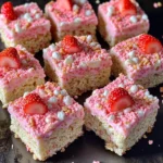 Strawberry Shortcake Rice Krispie Treats