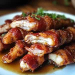 Turkey Bacon Brown Sugar Chicken Tenders