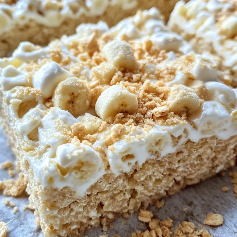 Banana Pudding Rice Krispie Treats