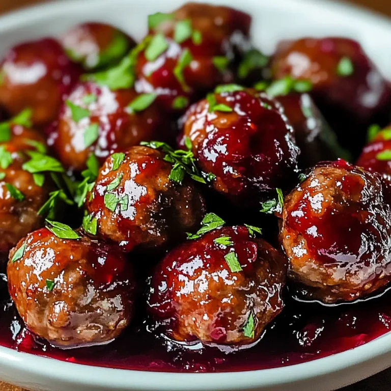 Cranberry Sauce Meatballs