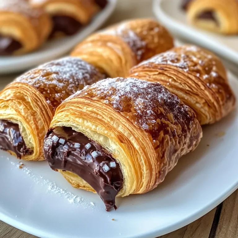 Homemade Chocolate Croissants