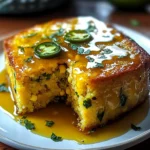Jalapeño Cornbread with Lime Honey Glaze