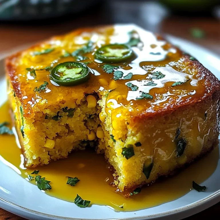 Jalapeño Cornbread with Lime Honey Glaze